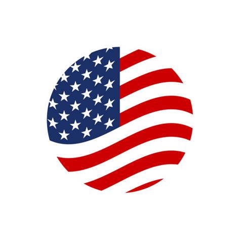 Usa Flag Circle Stock Vectors Istock