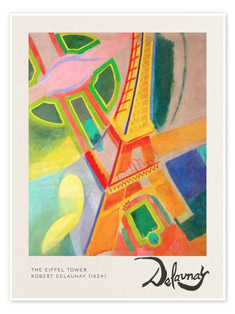 The Eiffel Tower Print By Robert Delaunay Posterlounge