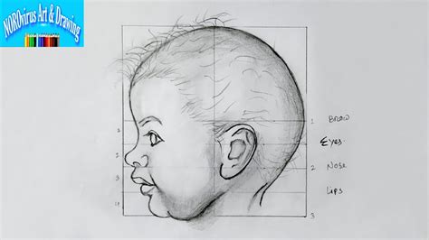 How To Draw Baby Face Head Side View For Beginners Bebek Yüz