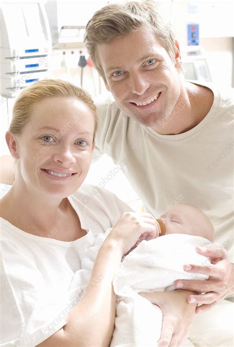 Parents And Newborn Baby Stock Image F0011650 Science Photo Library