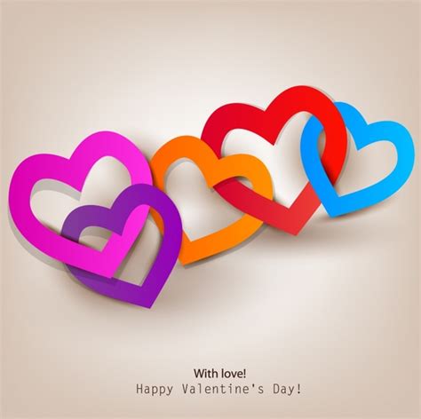 Vector Valentine Heart To Heart Hollow Vectors Graphic Art Designs In