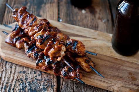 I make my own garlic dill pickles consequently always have extra pickle juice left over. Tailgate Chicken Skewers: Beer-Brined with Stout Sriracha ...