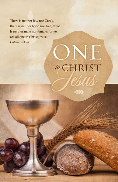 One In Christ Jesus Communion Bulletin Galatians 328 Kjv Cokesbury