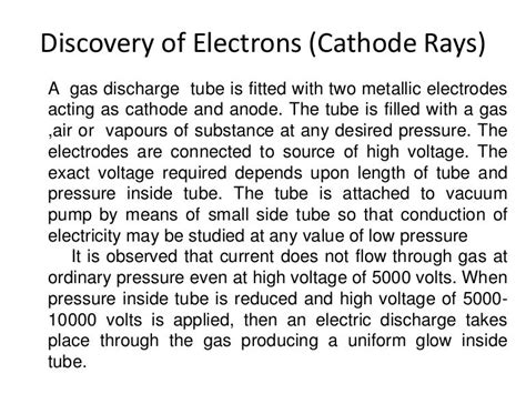 Properties Of Cathode Rays
