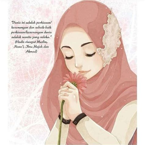 Kumpulan wallpaper lucu dan unik bergerak si gambar via sigambar.com. 14 Kartun Muslimah Imut Membawa Bunga | Anak Cemerlang