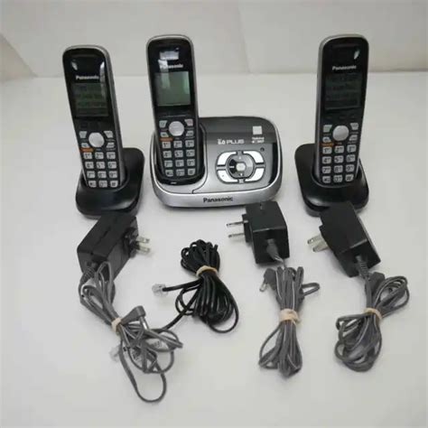 Panasonic Kx Tg6533b 3 Handset Cordless Phone System With Answer