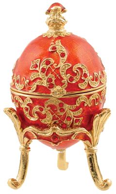Jeweled Egg Boxes, Egg Stands, Oval & Round Ornament Stands