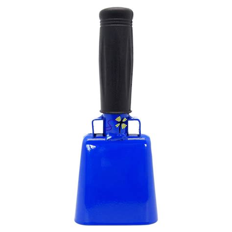 61 Inch Blue Bell Black Handle Cowbell With Stick Grip Handle Used For