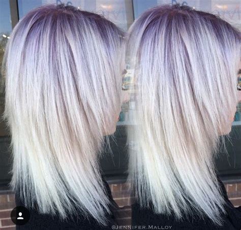 Purple Root Blonde Hair With Roots Roots Hair Balayage Hair Purple