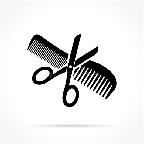 Scissors And Comb Icon Stock Vector Illustration Of Sign 107354076