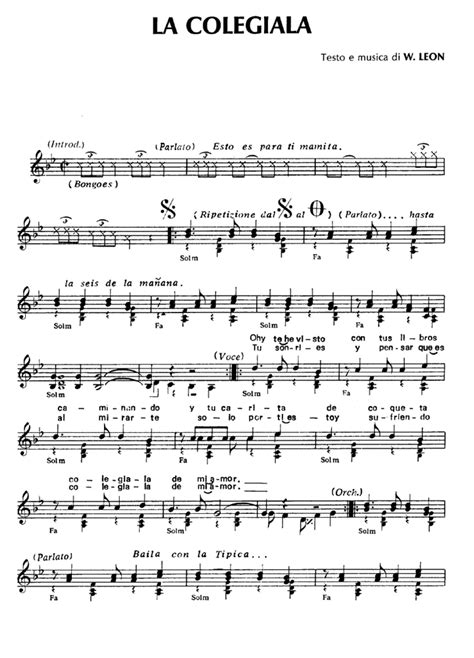 La Colegiala Sheet Music Easy Sheet Music