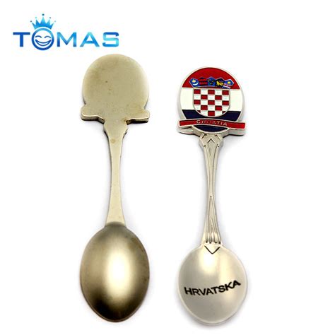 Newest Design Promotional Items Custom Metal Souvenir Spoons Decorative