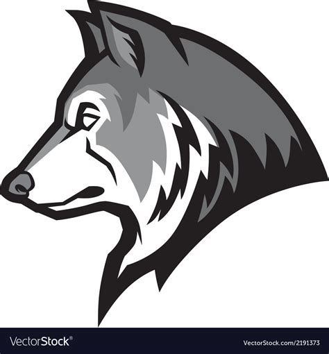 Wolf Vector Mascot Logo Design With Modern Royalty Free Stock Vector