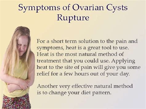 Symptoms Of Ovarian Cysts Rupture