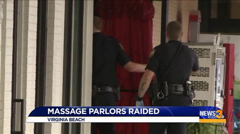 police raid four virginia beach massage parlors as part of human trafficking investigation