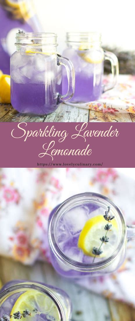 Sparkling Lavender Lemonade Drinks Recipe Lemonade Drinks Summer