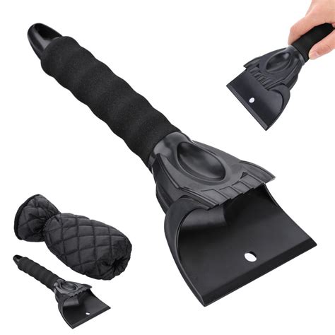 Universal Ice Scraper Mitt Glove Windshield Snow Scraper Waterproof