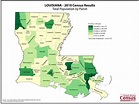 Louisiana population map | Map, Louisiana, History