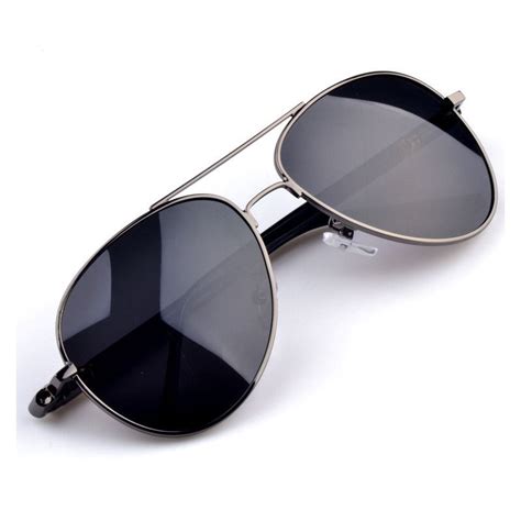 Men Uv400 Aviator Polarized Sunglasses Qwft005 Mirrored Sunglasses