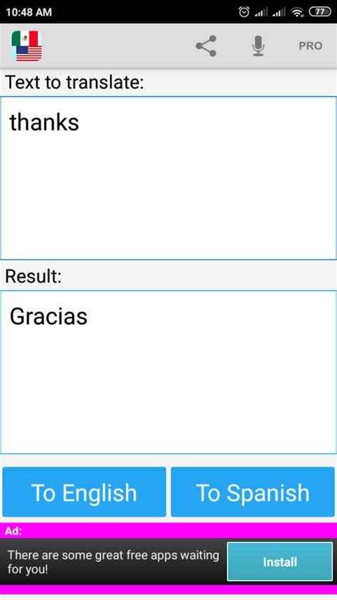 Voice output isn't supported on this browser. Spanish English Translator 12.3 Free Download