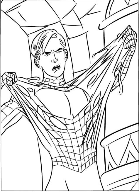 Dibujos De Peter Parker Spiderman Para Colorear Para Colorear Pintar E