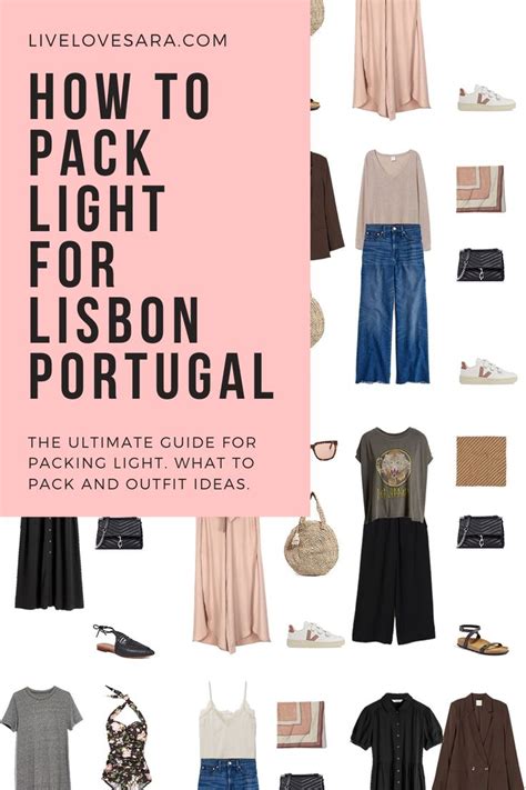 what to pack for lisbon portugal packing light livelovesara in 2020 travel outfit what
