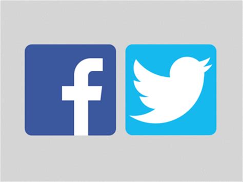 Facebook and Twitter logo Sketch freebie - Download free resource for Sketch - Sketch App Sources