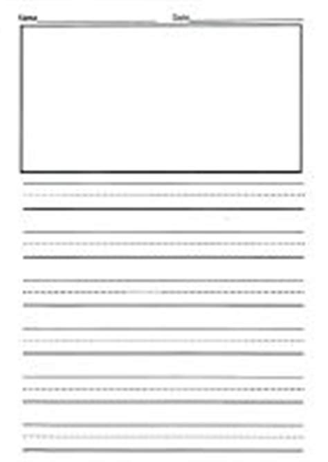A line divided into 3 to help the child form their letters correctly; Free 2nd Grade Writing Template | This is front & back and ...