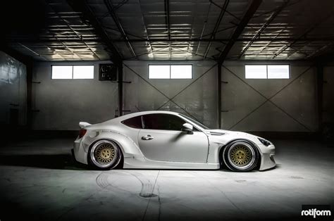 Absolutely Gorgeous Subaru Brz With A Wide Body Kit And Rotiforms