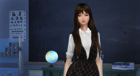 The Sims 4 Korean Girl ~ Virtualpianosheetmusicblogspot