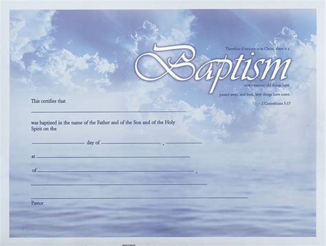 Free Editable Baptism Certificate In Word ~ Free Editable Baptism