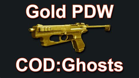 Call Of Duty Ghosts Gold Pdw A Closer Look Youtube