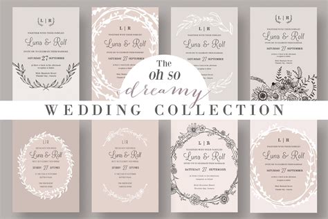To save further on paper, the list of entourage members is now directly printed on the inner side of the tribell folded card. The Dreamy Wedding Collection ~ Wedding Templates ...