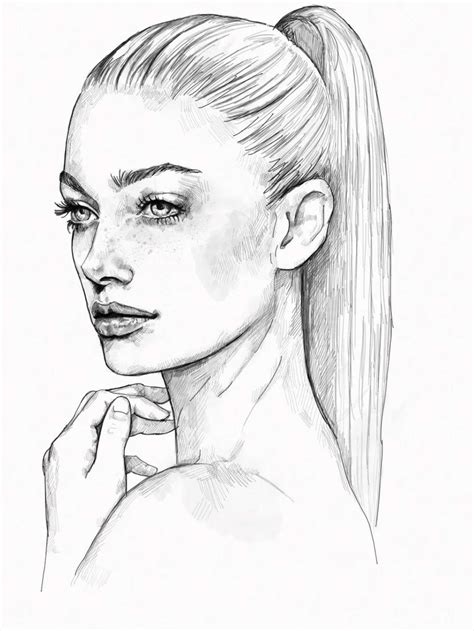 Beautiful Women Images In Art Pencil Portrait Portrait Drawing Sketches