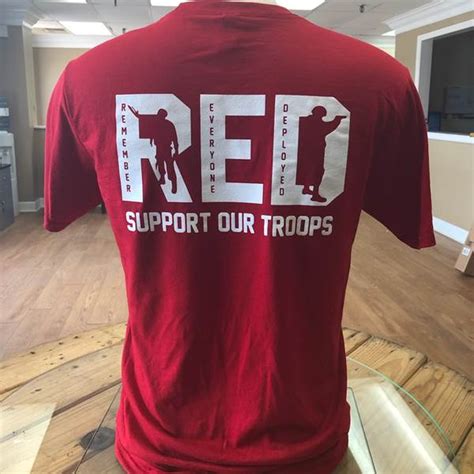 Tee Red Remember Everyone Deployed Government Training Institute