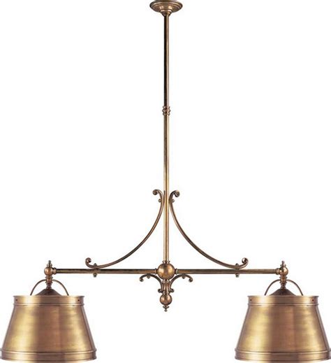 Chandelier lighting also hangs from the ceiling but features a branched system with many lights as opposed to one light like pendants. Double Sloane Street Shop Light with Metal Shades - Traditional - Pendant Lighting - other metro ...