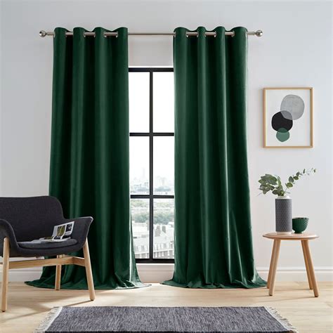 Peyton Emerald Eyelet Curtains Green Curtains Living Room Velvet