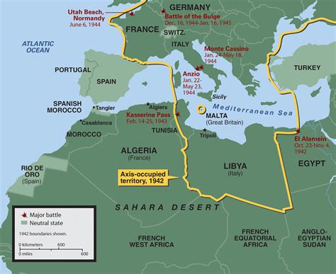 Wwii Africa Map The Campaign For North Africa Dak2 If You Are Using
