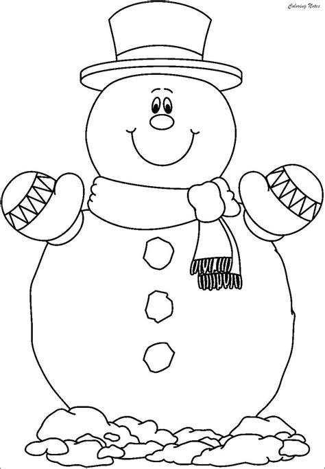 Free Printable Snowman Coloring Pages For Kids Snowman Coloring Pages