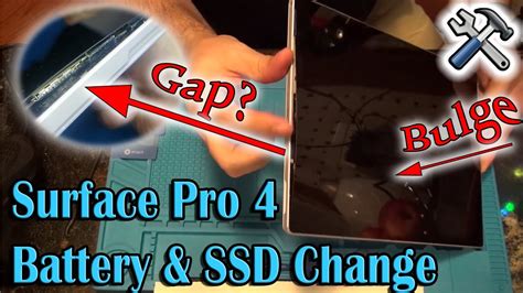 Microsoft Surface Pro 4 Screen Bulge Fixed Battery Replaced Ssd Upgraded Youtube