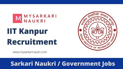 Indian Institute Of Technology Kanpur My Sarkari Naukri
