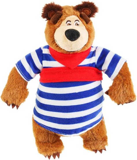 Masha And The Bear Funny Character Stuffed Plush Toy India Ubuy