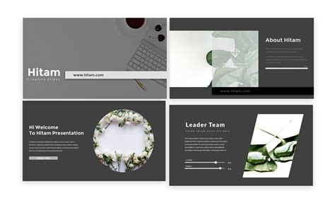 Hitam Creative Powerpoint Template For 16