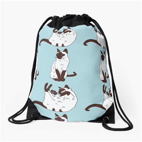 Siamese Cat Drawstring Bag For Sale By Nailurus Redbubble