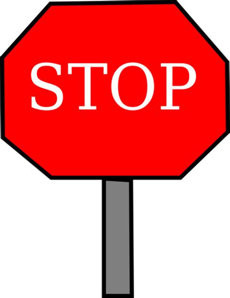Download High Quality Stop Sign Clipart Vector Transparent Png Images