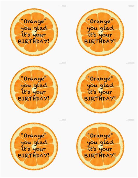 Time For Crafts Orange You Glad Birthday T