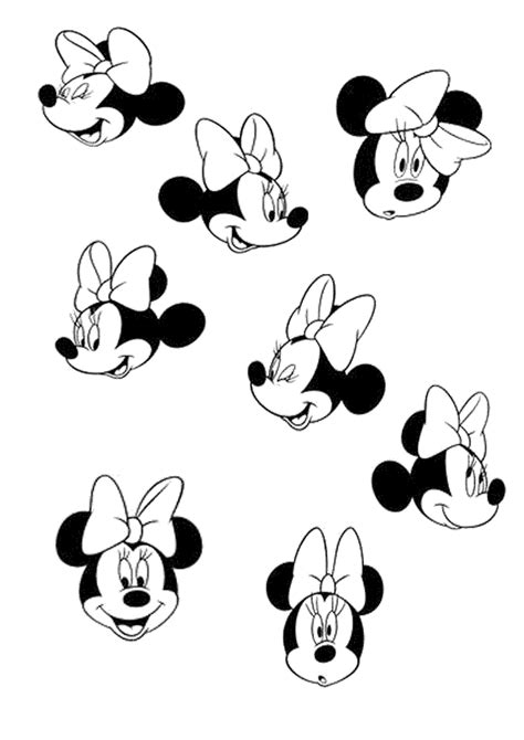 They are the most famous couple in the cartoon! Disney Mickey And Minnie Heads Coloring Pages - Coloring Home