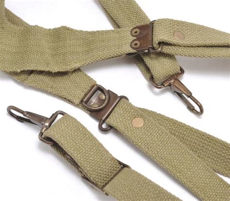 Ww2 Us M1 Garand M1923 Od Cartridge Belt M1936 Suspenders M1942 First