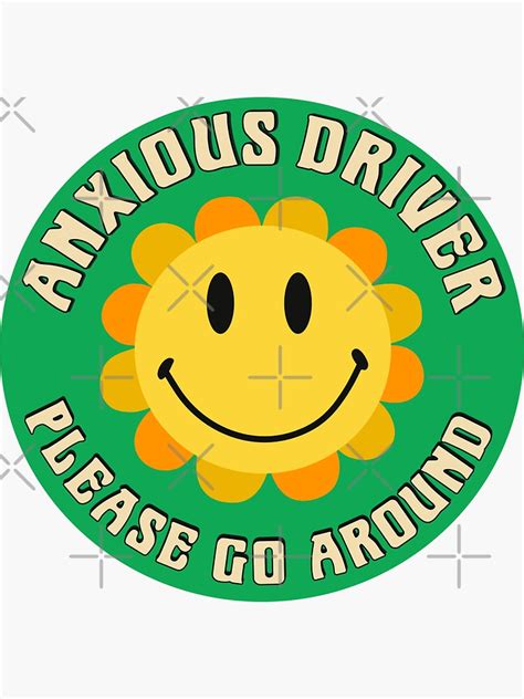 Anxious Driver Please Go Around Tired Stickers Car Window Decals