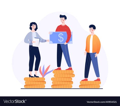 Concept Of Income Inequality Royalty Free Vector Image